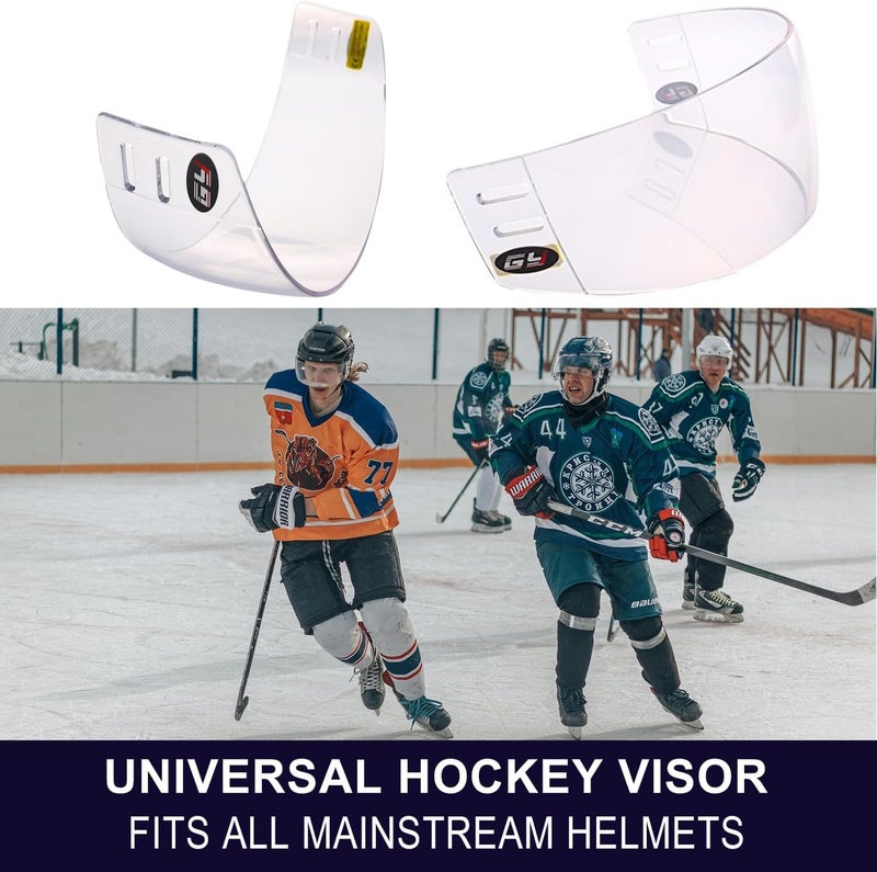 GY Hockey Visor Anti-Scratch/Anti-Fog Hockey Helmet Visor - Image 2